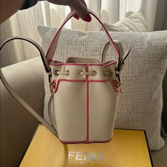 Fendi Mini Tresor Canvas bucket bag - Picture 6 of 12